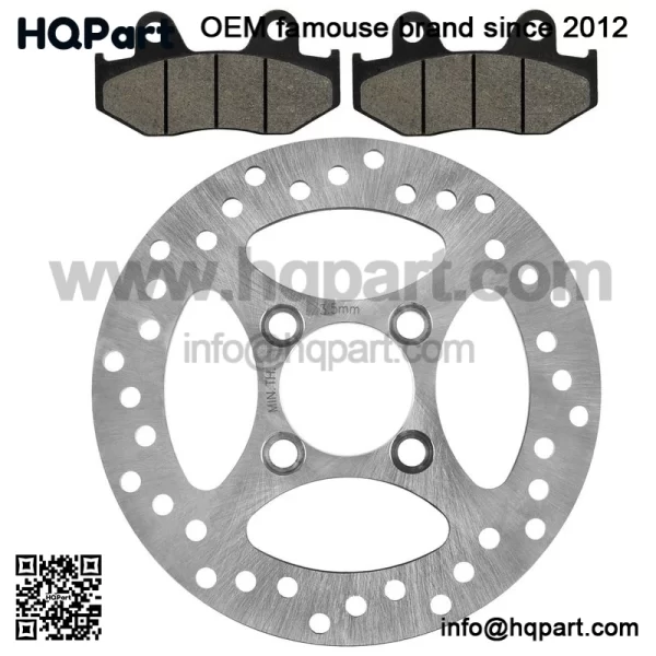Rear Brake Disc Rotor W/ Pad For Yamaha YFZ450 2006 2007-2013 (Not For YFZ450R )