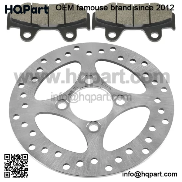 Rear Brake Disc Rotor W/ Pad For Yamaha YFZ450 2006 2007-2013 (Not For YFZ450R ) - Image 4