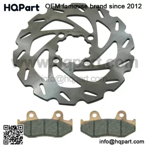 Rear Wave Disc Brake Rotor & Pads for Yamaha YFZ450, YFZ450R & YFZ450X 2006-2023