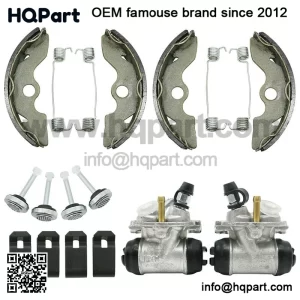 Front Brake Wheel Cylinders w/Shoes for Honda FourTrax 300 TRX300 2x4 1993-2000