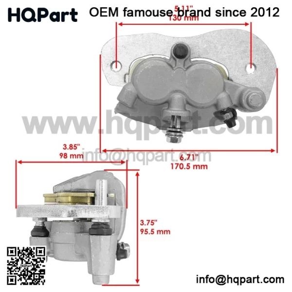 Rear Right Brake Caliper For Can Am Maverick Trail 1000 800 2019-2021 700 22-23 - Image 2