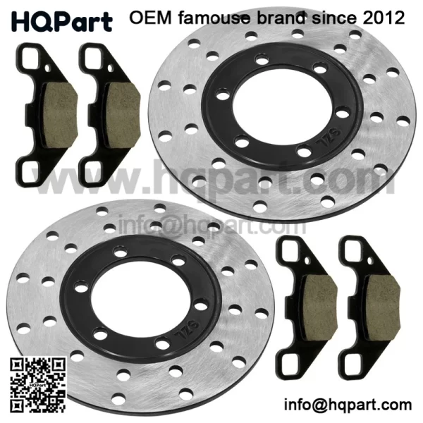0454412 Front Brake Disc & Pads For Polaris RZR 170 2009-21 Left & Right - Image 4
