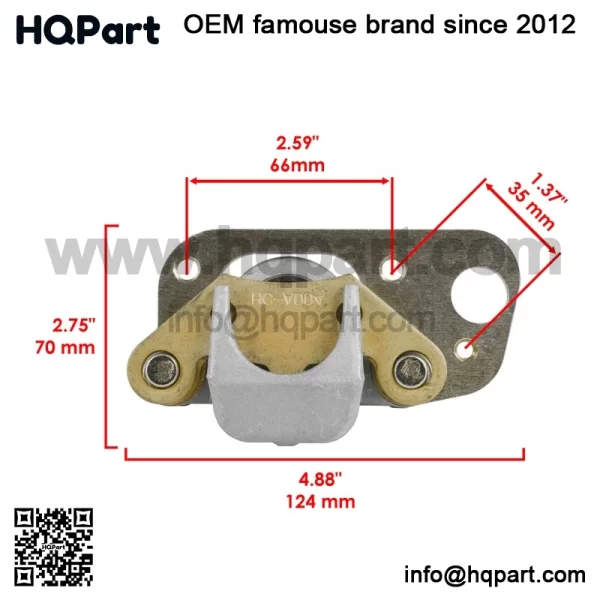 Polaris crambler 00 X4 003-2004 ront rake alipers /Pads Left/Right) - Image 3