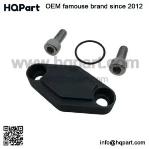 Parking Brake Block Off Kit - Black with Stainless Bolts for Yamaha YFZ450 04-22