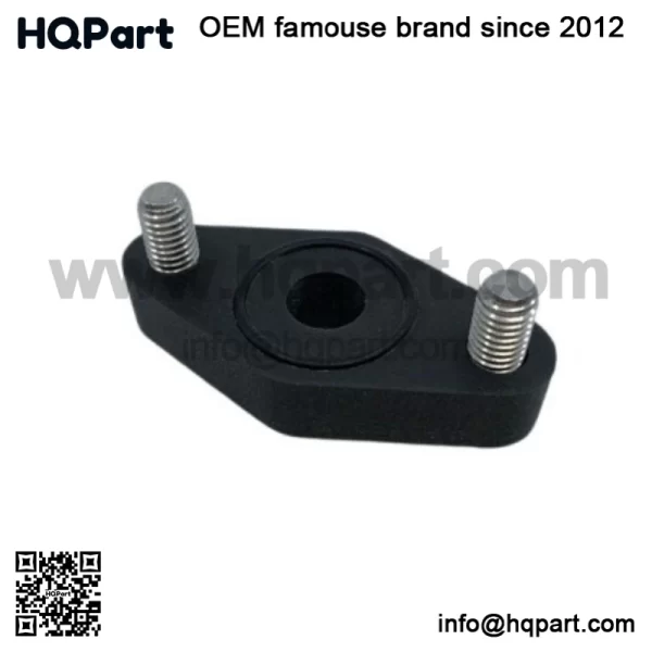 Parking Brake Block Off Kit - Black with Stainless Bolts for Yamaha YFZ450 04-22 - Image 2