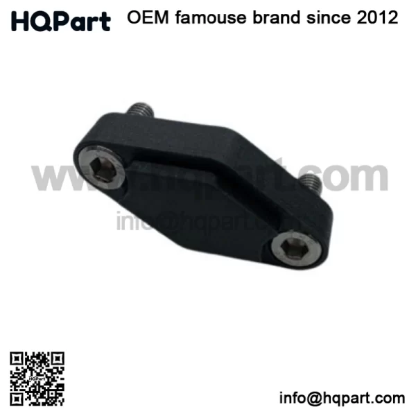 Parking Brake Block Off Kit - Black with Stainless Bolts for Yamaha YFZ450 04-22 - Image 3