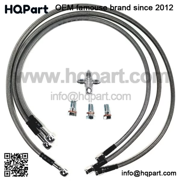 TRX 450R A Arms +2.5 +1 Chromoly Adjustable Brake lines Clamps - Image 3