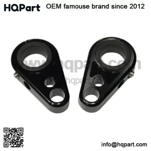 Billet Black Front A-Arm Brake Line Clamps Yamaha YFZ450 YFZ450R YFZ450X YFZ 450