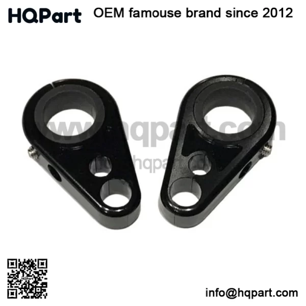 Billet Black Front A-Arm Brake Line Clamps Yamaha YFZ450 YFZ450R YFZ450X YFZ 450