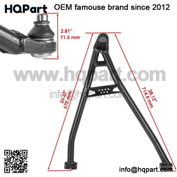 Can-Am averick 3 ax R x4 020-2023 ower ight ront -Arm 64") - Image 2