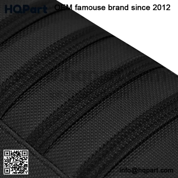 2004-2018 Honda TRX 450 R ER Seat Cover by Enjoy MFG BLACK w/ BLACK RIBS #197 - Image 4