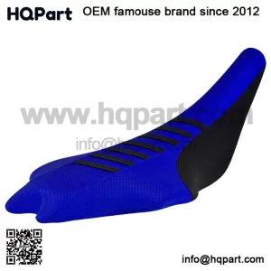 2009 - 2020 Yamaha YFZ 450R Seat Cover BLACK / BLUE / BLACK RIBBED QUAD #201