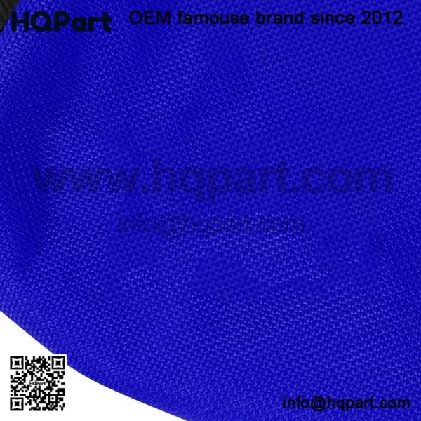 2009 - 2020 Yamaha YFZ 450R Seat Cover BLACK / BLUE / BLACK RIBBED QUAD #201 - Image 4