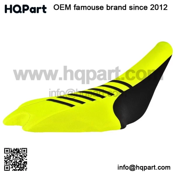 2009-2024 Yamaha YFZ 450R Seat Cover  Black / Neon Yellow / Black Ribs #201