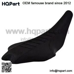 Yamaha YFZ 450R Seat Cover 2009 - 2020   BLACK / BLACK / BLACK RIBBED QUAD #201