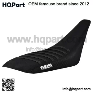 Yamaha YFZ 450 Gripper Seat Cover 2004-2013    all BLACK / BLACK ribs LOGO #200