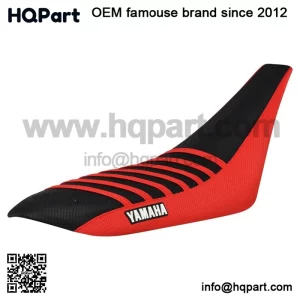 Yamaha YFZ 450 Gripper Seat Cover  2004-2013  RED/BLACK/RED ribs LOGO #200
