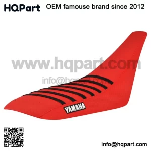 Yamaha YFZ 450 Gripper Seat Cover 2004 - 2013  all RED/BLACK ribs LOGO #200