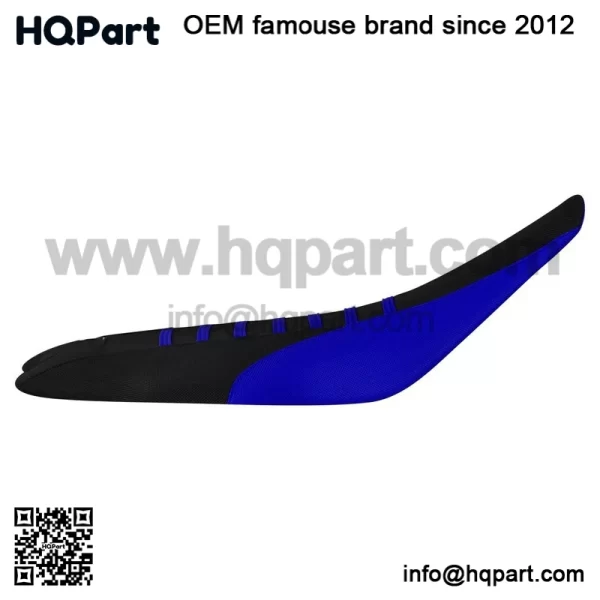 Yamaha 2009-2020 YFZ 450R 450 R Gripper Seat Cover BLUE/BLK/BLUE ribs #201 - Image 2
