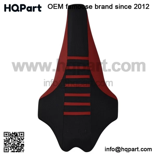 Yamaha 2009-2020 YFZ 450R 450 R Gripper Seat Cover  MAROON/BLACK/MAROON rib #201 - Image 3