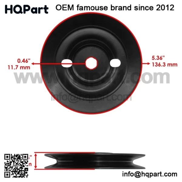 38" Deck Spindle w/Pulley & Blade for John Deere X300 AM137483 M151720 M153118 - Image 3
