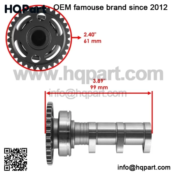 Camshaft Kit W/ Cam Chain for Yamaha YFZ450R YFZ 450 R 2009 2010 2011 2012 2013 - Image 2