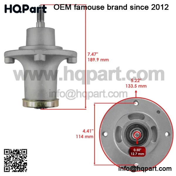 52"  eck  pindle  /Pulley    lade  edmax  ZT52    onsered  52XF    ixon  ltra  2 - Image 2