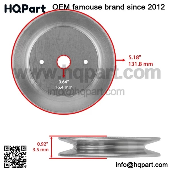 52"  eck  pindle  /Pulley    lade  edmax  ZT52    onsered  52XF    ixon  ltra  2 - Image 4