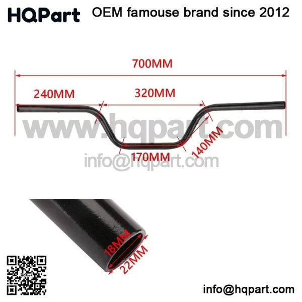 7/8" 22mm) rag andlebar or awasaki 125/Z250/Z400/Z650  racker tyle - Image 2