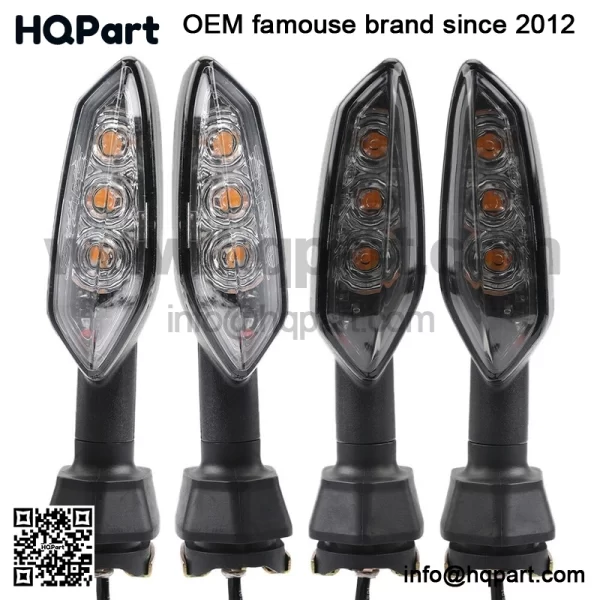 LED urn ignals or awasaki 125PRO/Z900RS/Z1000/Z400/Z650  ront/Rear et - Image 2