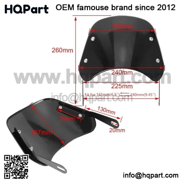 KAWASAKI 650RS etro indscreen ind eflector over uard ccessory - Image 5