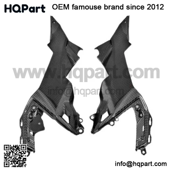 Kawasaki 650 020-2023 arbon iber nder ank anels rotective overs
