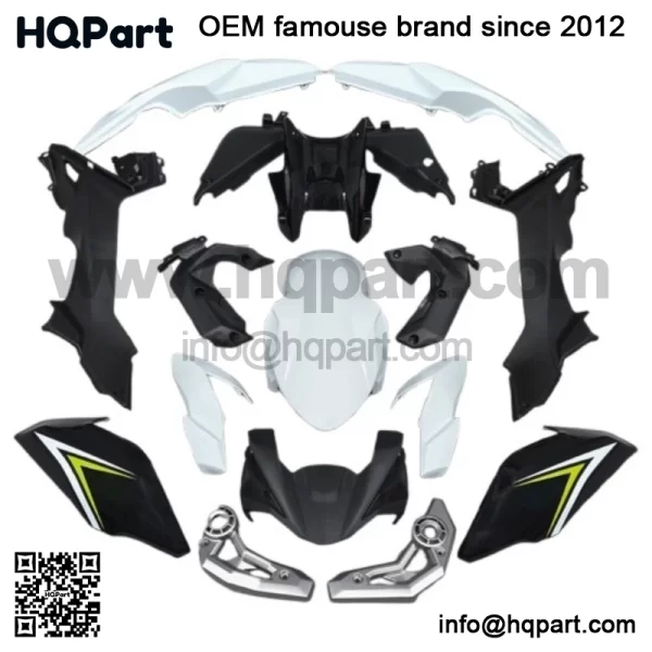 Kawasaki 650 017-2019 lack hite ellow airing odywork njection BS