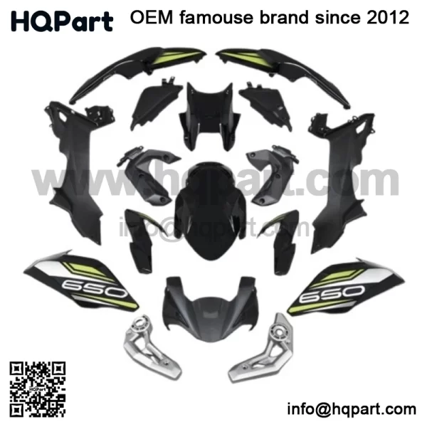Kawasaki 650 017-2019 njection BS lastic odywork airing eplacement