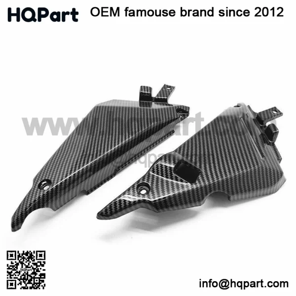 Kawasaki 650 017-2019 arbon iber ide adiator over anel airing owl - Image 2