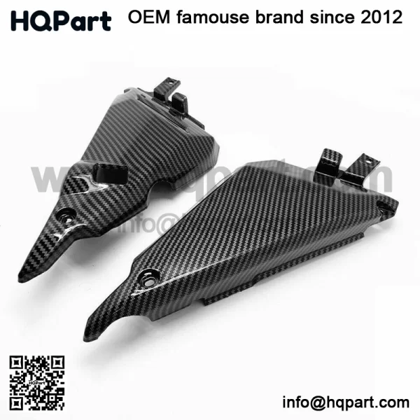 Kawasaki 650 017-2019 arbon iber ide adiator over anel airing owl - Image 5