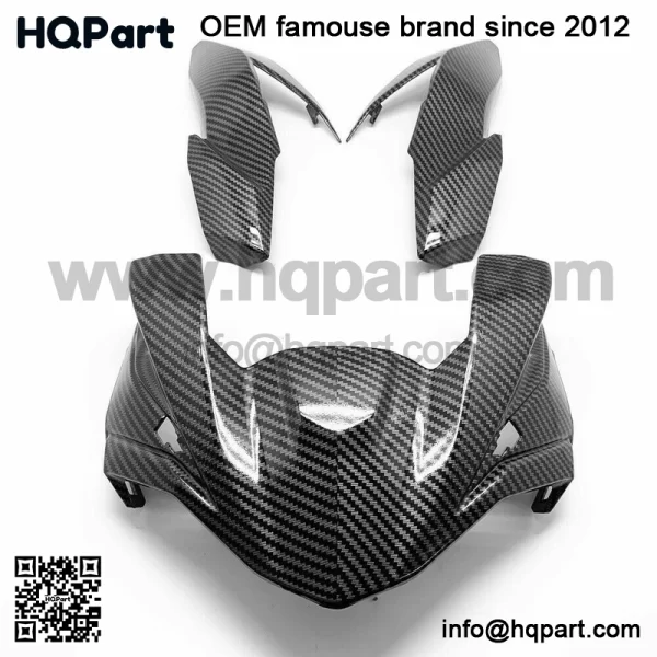 Kawasaki 650 017-2019 arbon iber ront eadlight airing ide anel - Image 3