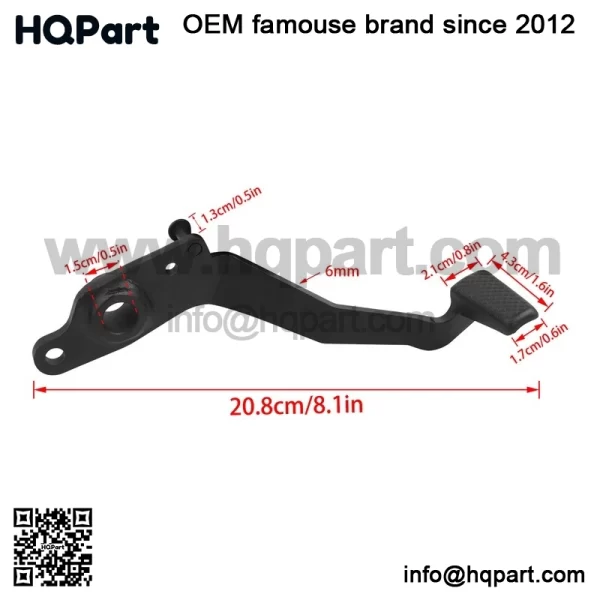 Kawasaki inja650 650 X650 017-2025 oot rake edal ever ear hifter eplacement art - Image 2