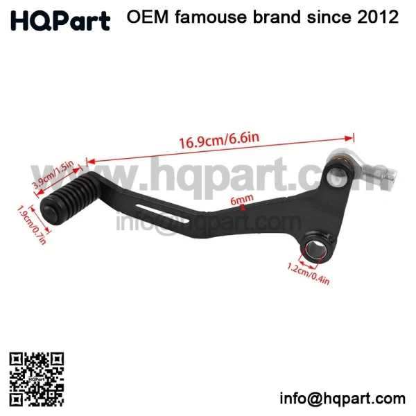 Kawasaki inja 50 X650 017-2025 650 R650 ear hift ever hifter edal ssembly - Image 2