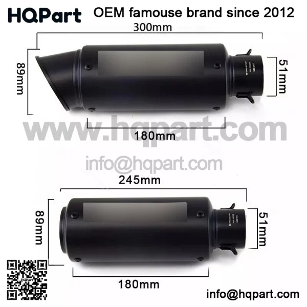 Black ull xhaust ystem or awasaki inja 50/Z650 2012-2025)  eader ipe - Image 3
