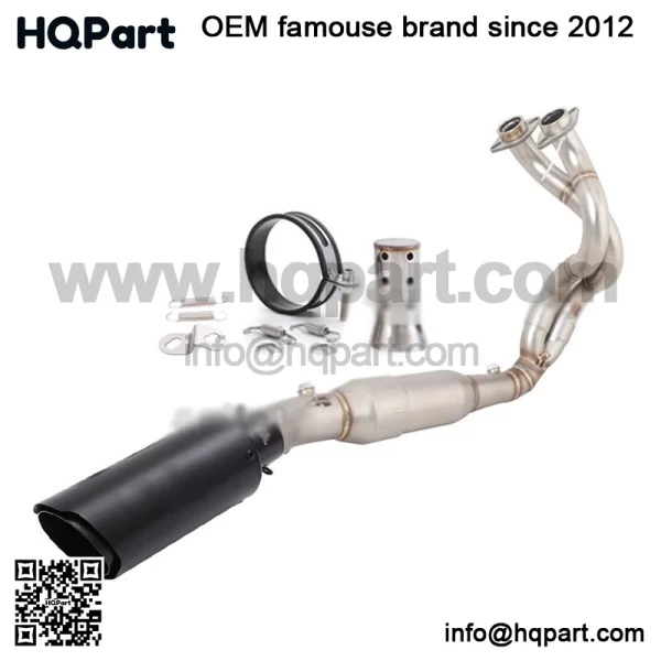 Kawasaki 650 inja 50 023-2025 xhaust ystem eader ipe  lack uffler