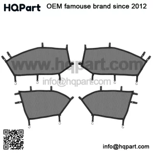 4-Piece lack indow ets et or an-Am averick 3 AX -Door 2017-2025)
