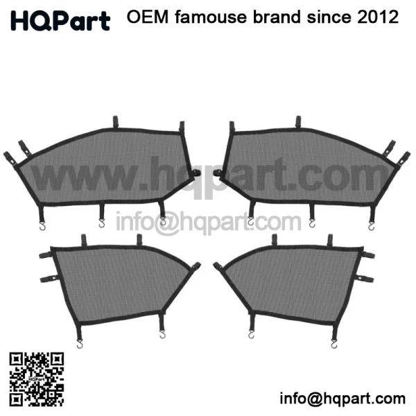 4-Piece lack indow ets et or an-Am averick 3 AX -Door 2017-2025)